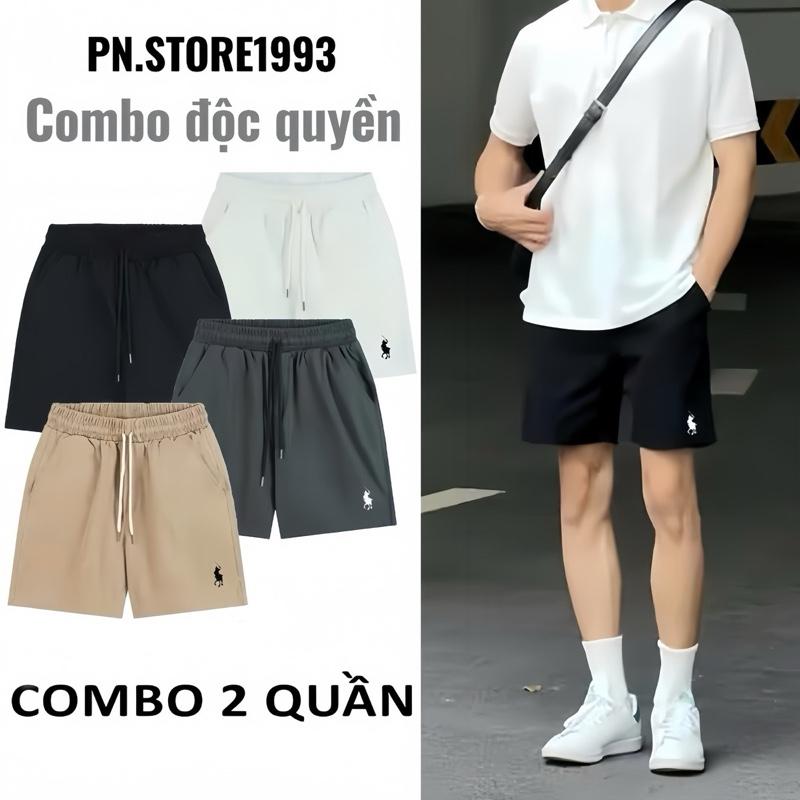 COMBO 2 Quần Short Nam PN.STORE 1993 Họa Tiết Thêu Ngựa Cao Bồi Siêu Đẹp - Quần Đùi Rap Lau Rừn Chất Vải Gió Cao Cấp