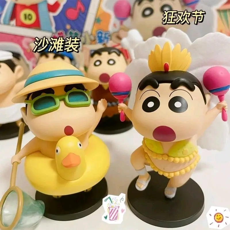 blind box Crayon Shin-chan mini so changing dress code BlindBox shin chan Cross-dressing Series Hand-made Office Cartoon Desktop Ornaments Kindergarden Birthday Gift Doll
