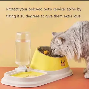 Mangkok Makanan Kucing Dan Anjing Dengan Tempat minum Otomatis Bisa COD