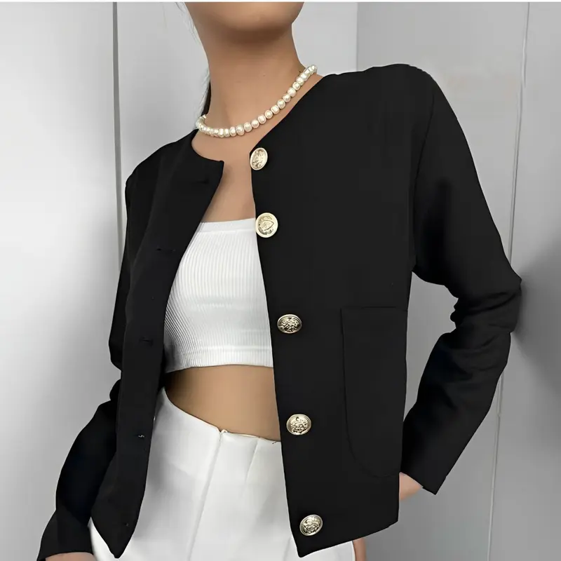 TWINGKLE Eiko outer crop blazer lengan panjang wanita 1