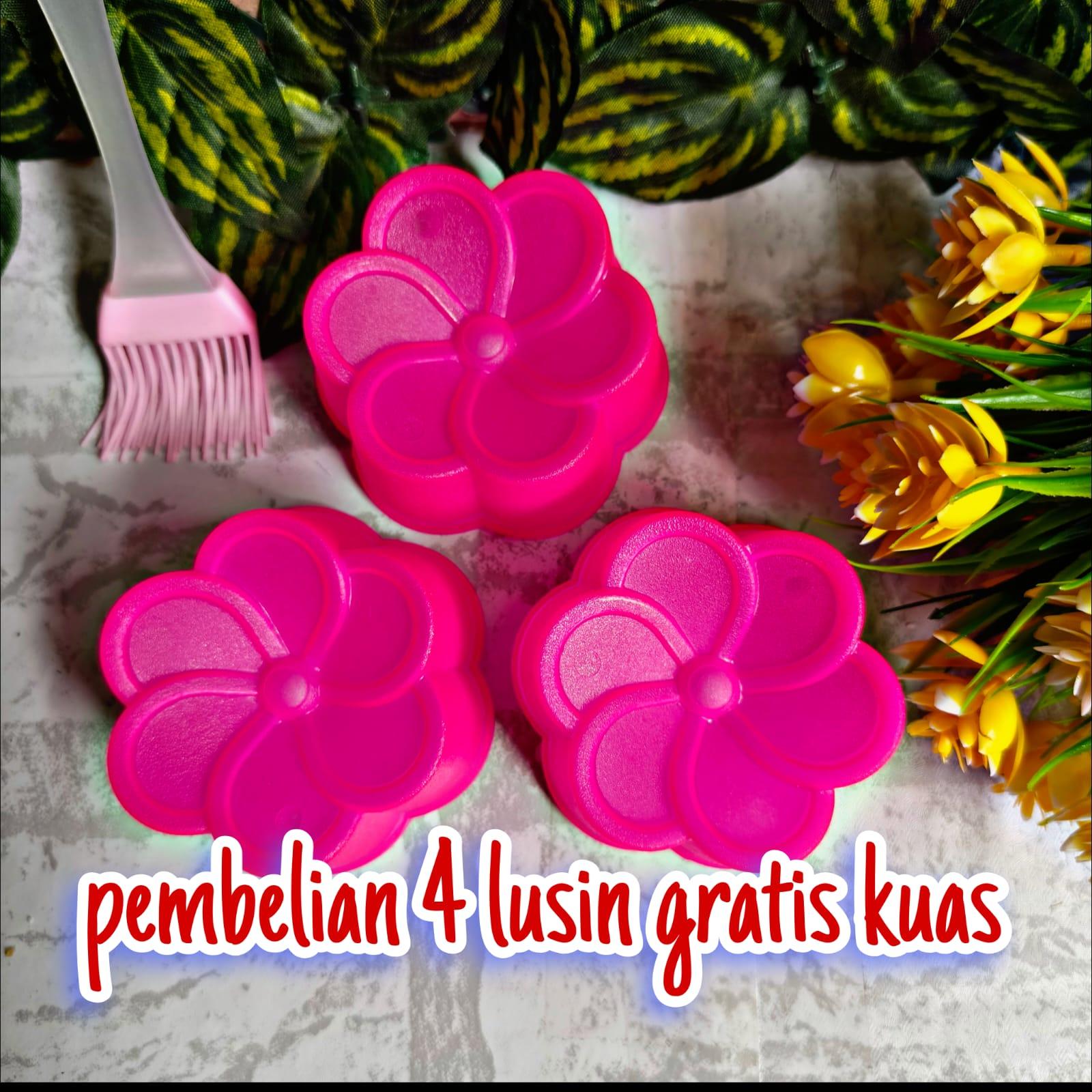 [ 36.pcs ] cetakan kue puding bentuk Bunga Jasmine diameter 7cm besar merk kh / cetakan puding