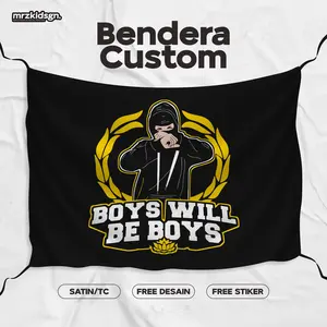 Bendera Custom Full Printing | Mini Flag Komunitas | Cetak Bendera Murah