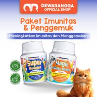 Gambar Dewarangga Super Booster & Magic White Herbs Paket Imun & Penggemuk Kucing - Tingkatkan Imun & Cegah Sakit - Meningkatkan Nafsu Makan & Gemuk - 20SB+20M dari Dewarangga Cattery Kab. Bogor 1 Tokopedia
