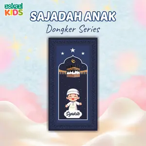 Sajadah Anak Custom Nama Motif Karakter Lucu & Edukatif Bahan Lembut Anti Slip