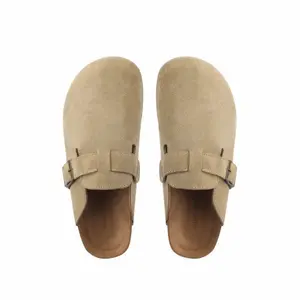 OKAIDO OFFICIAL Sepatu Sandal Mules Slip On Selop Clog Wanita Model Tali Pinggang Bahan Beludru Korea Style Kekinian
