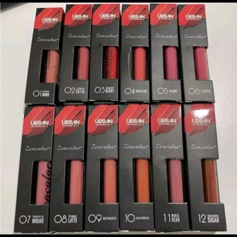 ( perPCS ) Lipcream Zencolor , Lipcream Urban Matte Lipstick Bibir