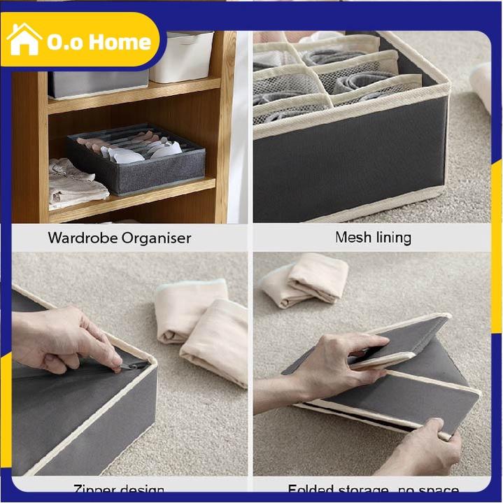 Underwear Storage Box Kotak Penyimpanan Pakaian kaus kaki dan pakaian dalam 7