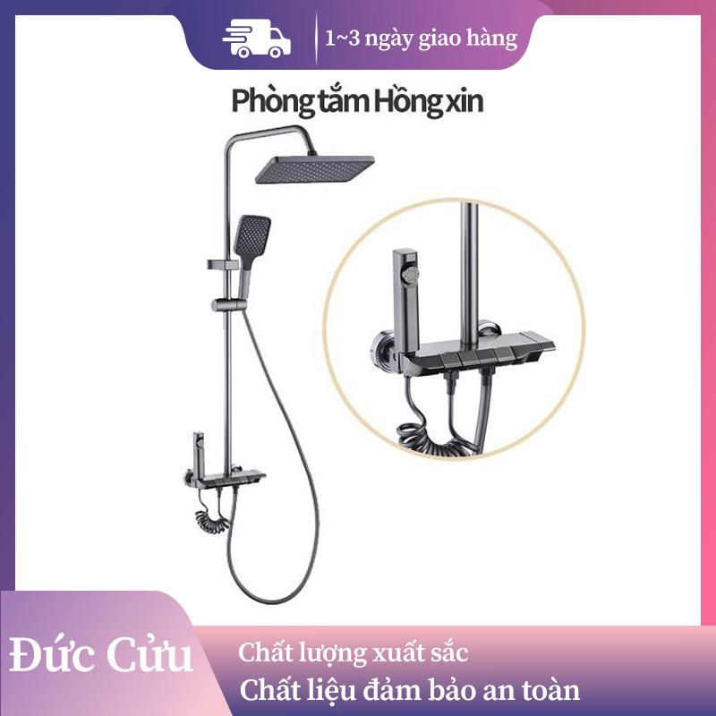 Bộ sen tắm treo tường vòi sen điều chỉnh nhiệt độ đầu vòi sen massage piano vòi hoa sen có bộ lọc nước và vitamin C van vòi hoa sen hệ thống nước nóng lạnh vòi bồn tắm. lá sen cây tắm đứng nóng lạnh MAS giá rẻ