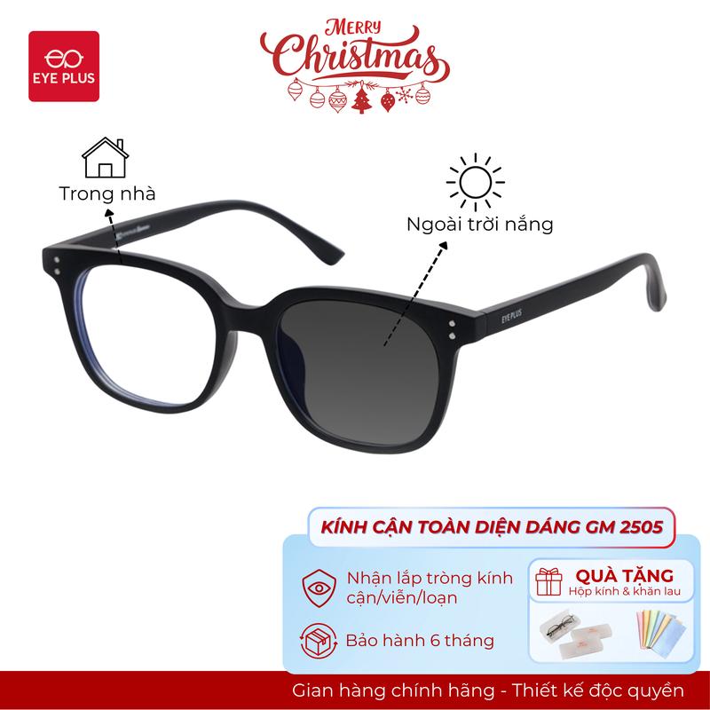 Kính Cận Toàn Diện Dáng GM Siêu Nhẹ Cho Nam Nữ Eye Plus 2505 Gọng Kính Nhựa TR90 Chắc Chắn Form Mắt Tròn 6 Màu Kính Mắt Kiểu Dáng Thời Trang Unisex Hiện Đại