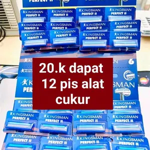 Kingsman Alat Cukur Kumis Jangot Perfect II 20k Dapatkan 12 Pis Alat Cukur Terbaik untuk Pria