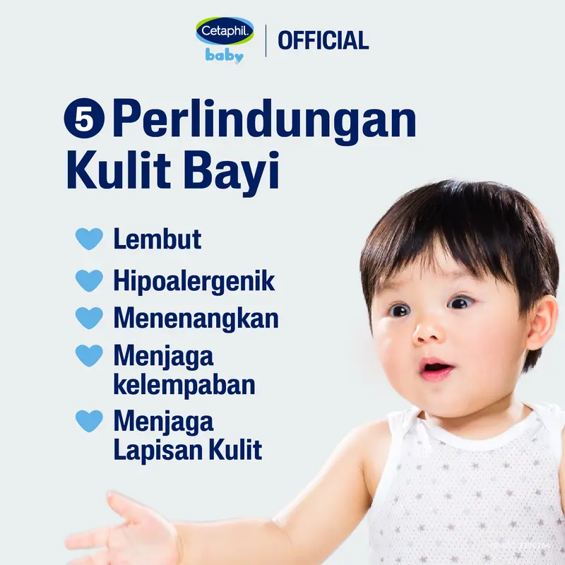 Cetaphil Baby Gentle Wash & Shampoo 230ml dengan Glycerin dan Panthenol Sabun Mandi dan Shampo untuk Perawatan Kulit Bayi 4