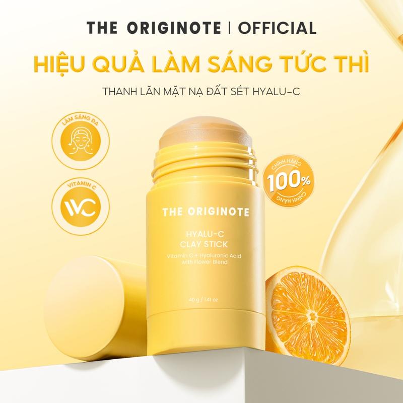 Thanh Lăn Mặt Nạ Đất Sét Dưỡng Sáng Da Hyalu-C The Originote Làm Săn Chắc Dan…
