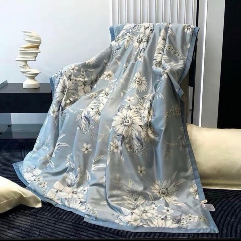CHĂN LỤA THÁI MÙA HÈ CAO CẤP THOÁNG MÁT MỀM MỊN kt:2mx2m3