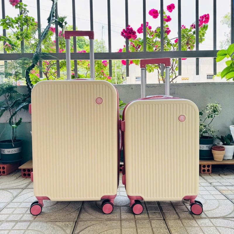  Vali AL02- Vali khóa kéo kết hợp khóa số nhựa dẻo ABS + PC đàn hồi chịu lực chống va đập bánh xe xoay 360 độ .Hàng lỗi đổi trong vòng 7 ngày. BH phụ kiện 2 năm. Nhung 