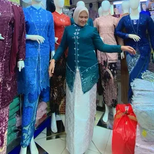 KEBAYA LIVIA PAYET MUTIARA BUSUI / KEBAYA BRUKAT KEKINIAN PESTA / KEBAYA WISUDA KEKINIAN TERBARU/TUNIK BUSUI/TUNIK BURKAT/TUNIK TINGKAT/SEMI TUNIK.