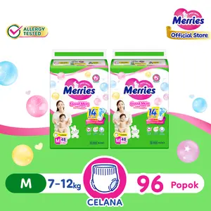 Merries Good Skin M48 Twinpack / 2 Ball - Popok Bayi Celana (7-12)kg / Baby Pants Diaper Merries Good Skin M48 Twinpack / 2 Ball - Popok Bayi Celana (7-12)kg / Baby Pants Diaper