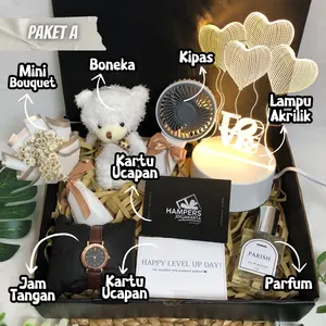 Paket Kado Ulang Tahun Cewek Mini Kipas Portabel Free Kartu Ucapan