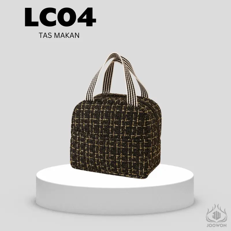 Joowon Tas bekal Makan aluminium foil / Lunchbag model simpel elegan waterproof  terbaru -LC04