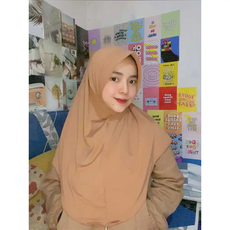 HIJAB BERGO HAMIDAH SIZE L | KERUDUNG INSTAN JERSEY | KERUDUNG MENUTUP DADA | WARNA LENGKAP 2