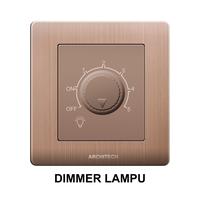 Gambar ARCHITECH DIAMOND BROWN V16-K09 Sakelar - Saklar Peredup Lampu 200w - DIMMER LAMPU dari ARCHITECH INDONESIA Kota Administrasi Jakarta Utara 3 Tokopedia
