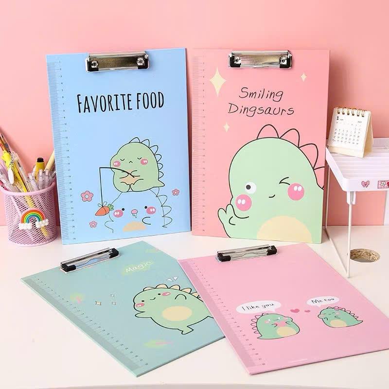 Bìa trình ký A4 kết hợp thước kẻ nhiều họa tiết dễ thương bìa kẹp giấy tài liệu văn phòng