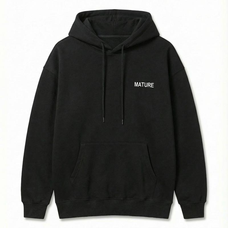 Áo Khoác Hoodie Nỉ 1 In Chữ Mature Form Rộng Unisex cả nam và nữ mặc đều đẹp Menswear Dài Tay hoodie mũ rộng