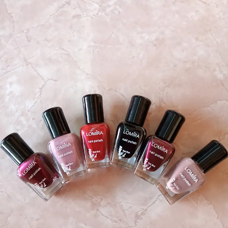 Lomira Nail Polish 8ml Kutek Kuku Cat Kuku Halal Bpom 1