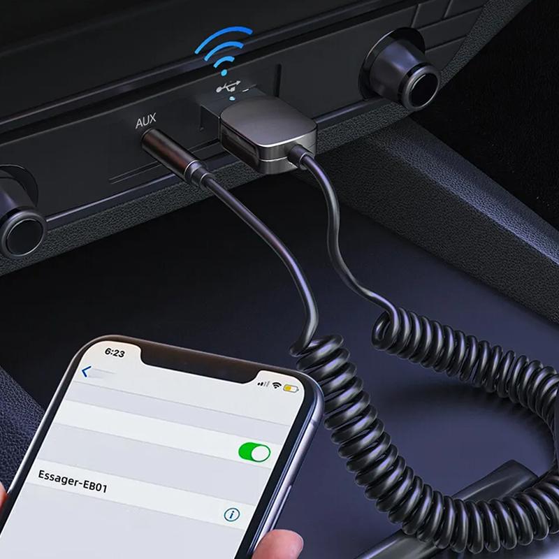 Product Introduction of Bluetooth Audio Receiver Dongle USB To 3.5mm Jack Car Audio Aux Bluetooth 5.0 Handsfree Kit 40