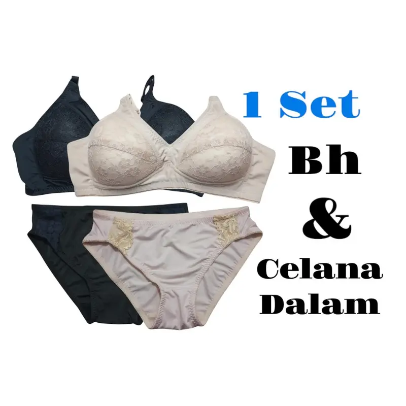 Set Bra Dan Celana Dalam Wanita | Setelan Bh Busa dan Celana Dalam Wanita Renda 0