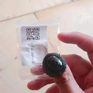 Cincin Batu Bermotif Totem Ular Hitam Pria Cincin Resin Pirus Punk Pirus Hitam Vintage Aksesori Pernikahan Pesta Hip Hop yang Dipersonalisasi