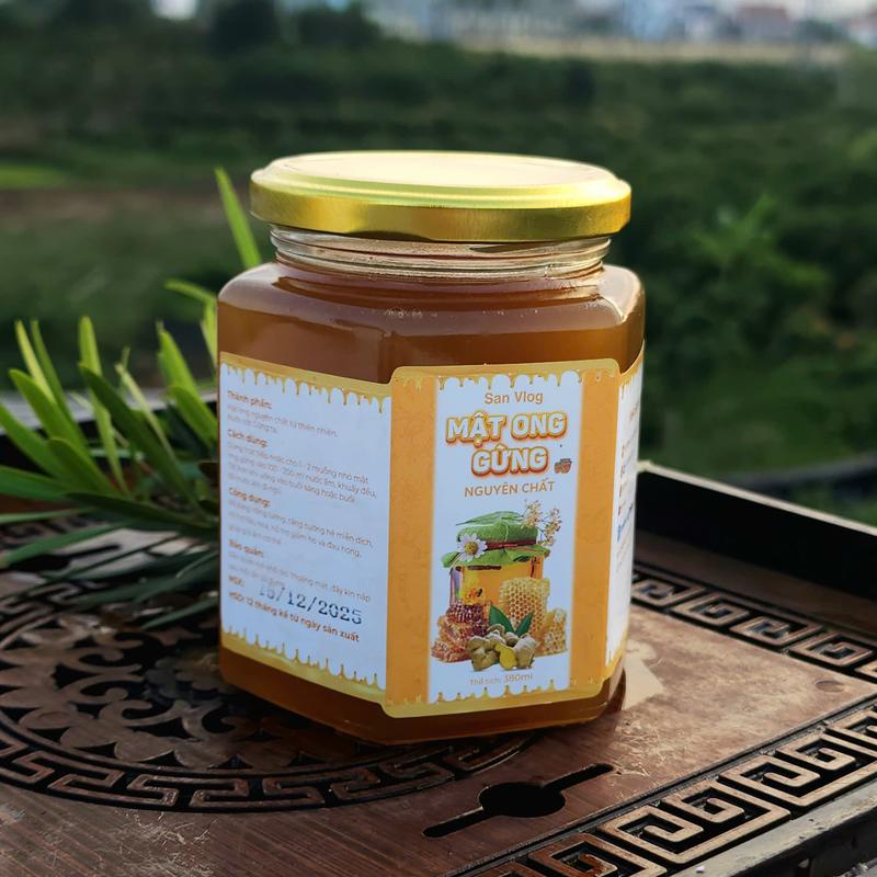  Mật Ong Gừng Nguyên Chất _ Hũ 380ml 