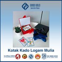 Gambar Kotak Kado Logam Mulia ukuran Sedang/ Gift Box Karton Medium - Merah dari Good Gold Indonesia Kota Bandung 1 Tokopedia