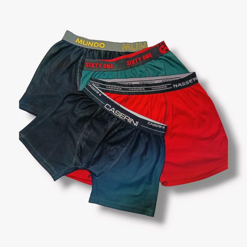 CELANA DALAM PRIA DEWASA BAHAN KATUN BOXER ISI 10 Karet Nyaman 2