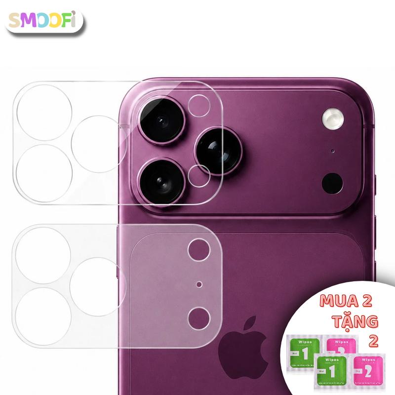 Miếng Dán SMOOFI Bảo Vệ Camera IPhone 17/18/DUO PPF Trong Suốt Chống Trầy Xước Mỏng Nhẹ Dễ Tháo Lắp