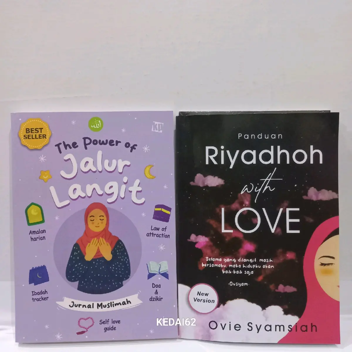 PAKET isi 2 Buku Motivasi Islami : The Power Of Jalur Langit + Panduan Riyadhoh With Love