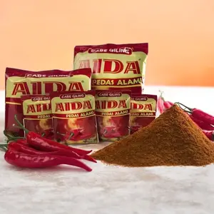 AIDA Cabe Giling Pedas Alami 25 g- Bumbu Masak Pedas untuk Makanan Lebih Enak dan Spesial