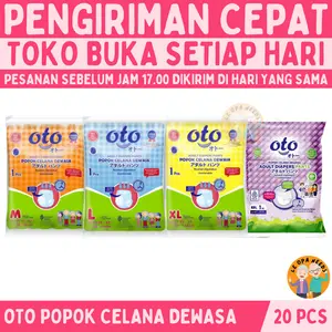 OTO Popok Celana Dewasa Satuan 20 pcs - Popok Oto Adult Diaper Pants Renceng 20pcs M L XL