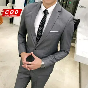 JAS PRIA ABU STELAN BLAZER SLIMFIT PREMIUM MURAH