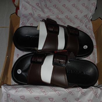 Product Review of GUEVA Sandal Pria Kasual Gaya Modern Kekinian Terbaru Ringan Lentur Gueva - AJE 01 Jepit Sendal Selop from M**i 1