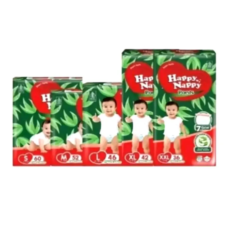 Happy Nappy Pants Jumbo 2pack S-XXL Popok Bayi Murah