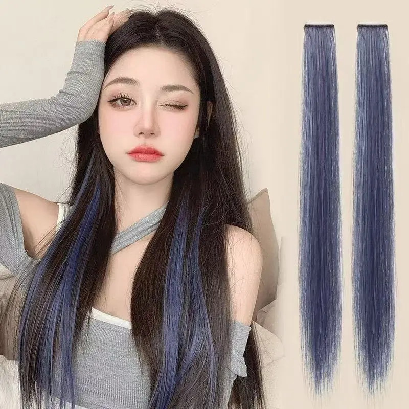 Tóc Nối Màu, Kiểu Gấu Trúc 02, Tóc Thẳng, Có Màu Sắc: Cầu Vồng, Thích Hợp Cho Bữa Tiệc Highlight, Làm Bằng Tóc Tổng Hợp, Thích Hợp Cho Bé Gái