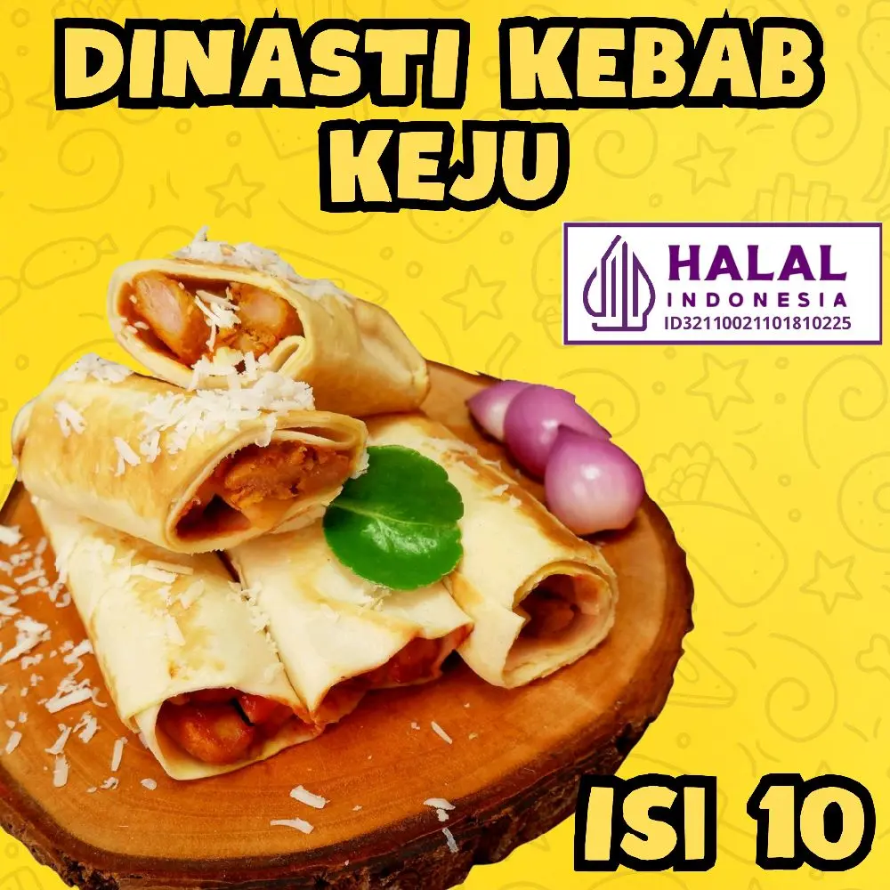 Dinasti Kebab - Kebab Mini Frozen Rasa Keju Enak, Fresh, Halal, Dan Sehat Food Cemilan