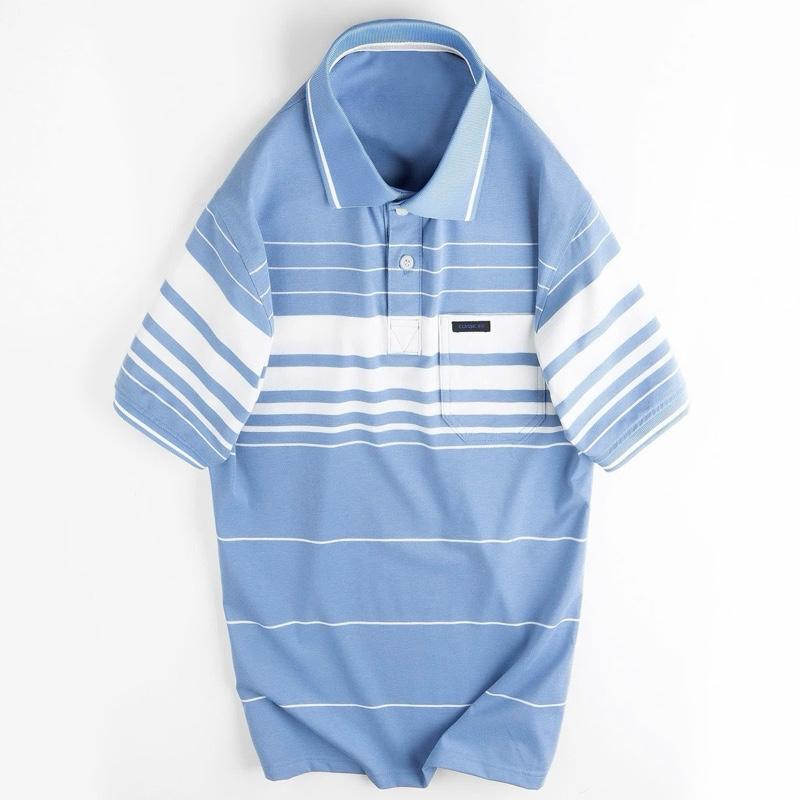 Áo thun nam Melan chất cotton phom trung niên, có túi,xẻ tà(SP KHÔNG PHẢI VIỆTTIẾN)