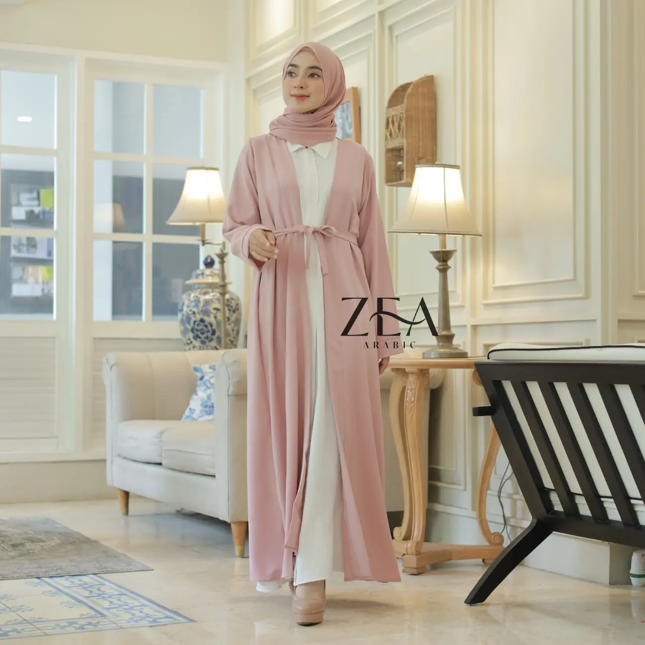 Outer Mecca | Abaya Outerwear | Long Cardigan | Outer Polos by Zeaarabic Dress Muslim | Outer Saja tanpa inner