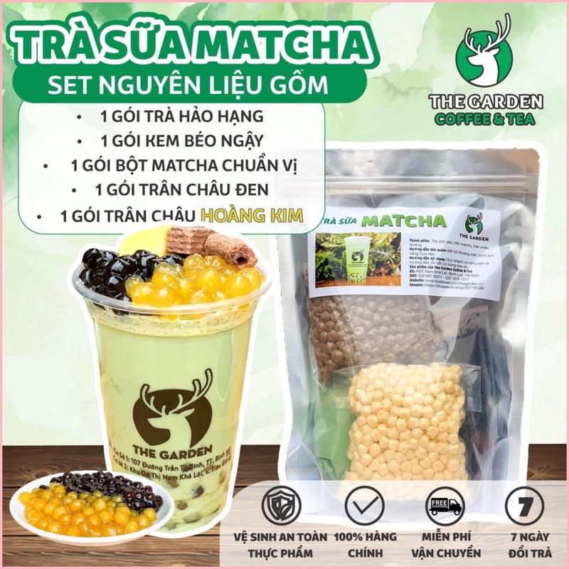 SET TRÀ SỮA TỰ PHA HƯƠNG VỊ MATCHA