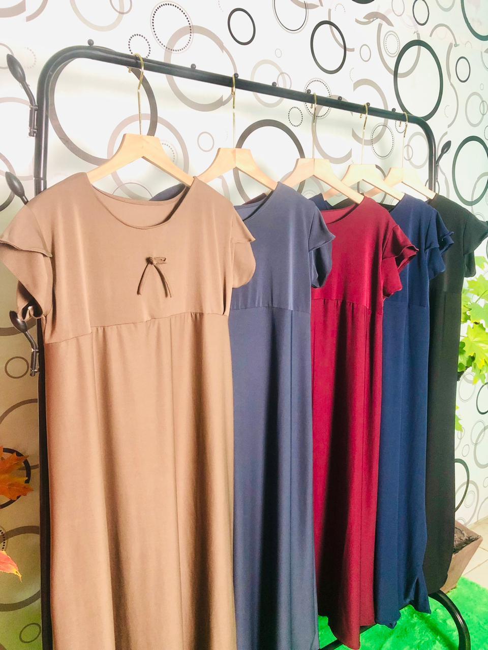 Ladies'za Daster lengan pendek/ Dress lengan pendek - atasan wanita santai bahan Spandek jersey best seller