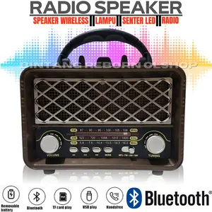 Radio FLECO F-3030BT Classic Daya Tangkap Frekuensi Kuat Suara Jernih - Radio Jadul 3 Band FM/AM/SW - Radio FM/AM/SW Speaker Portable Bluetooth Radio F-3030BTL Wood Design Radio Bluetooth TF/USB