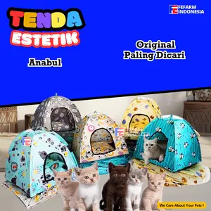 Tenda Kucing Bonus Kasur FEFARM shelter kucing