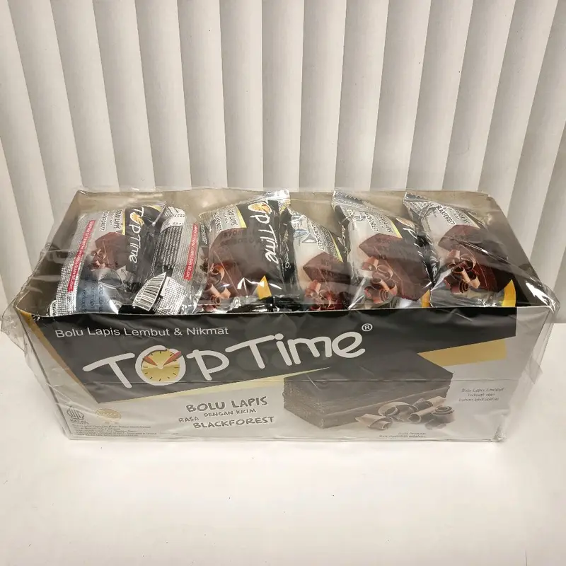 MURAH - Top Time Bolu Lapis Layer Cake 1 Box isi 24 Pcs All Varian 0