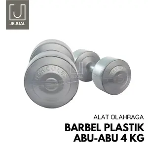 BARBEL 4kg/4 Kilo Dumbel/Dumble Plastik/Pasir Olahraga Angkat Beban Otot